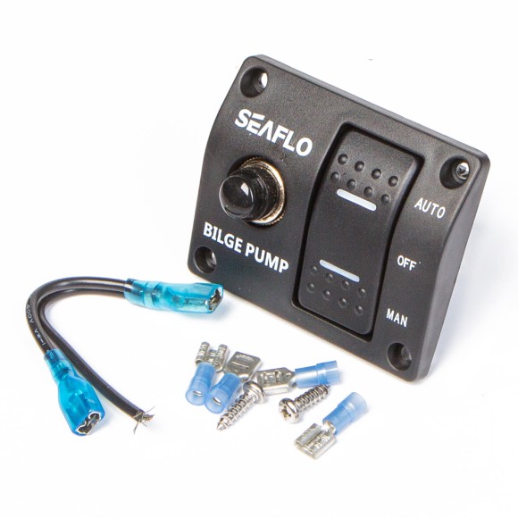 Панель с переключателем SeaFlo, 12V/24V трёхпозиционный