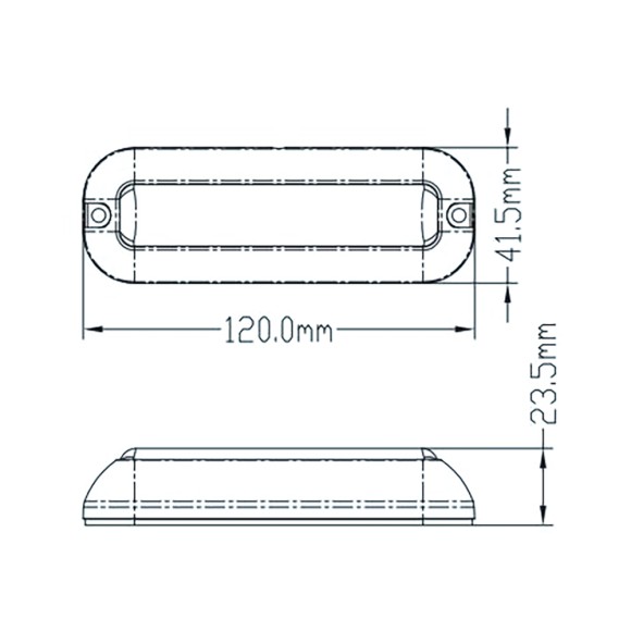Фонарь подводный AAA, нержавеющая сталь, пластик синий