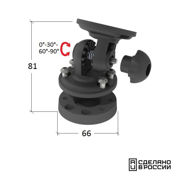 Кронштейн наклонный с шайбой монтажной