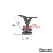 Утка (Кнехт) швартовая быстросъёмная с креплением на горизонтальную поверхность