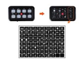 Панель управления (2 ряда, 8 кнопок, RGB), Marine Rocket