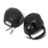 Огонь комбинированный светодиодный 77х60х30, черный пластик