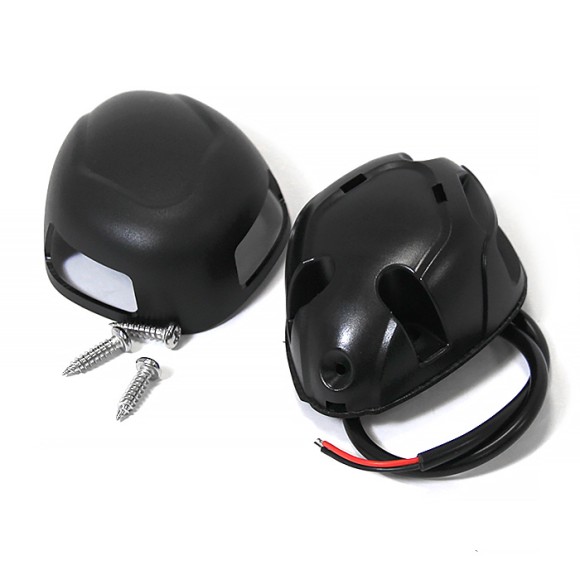 Огонь комбинированный светодиодный 77х60х30, черный пластик