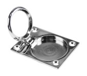 Ручка палубная потайная 63х48х8 мм, хромированная латунь