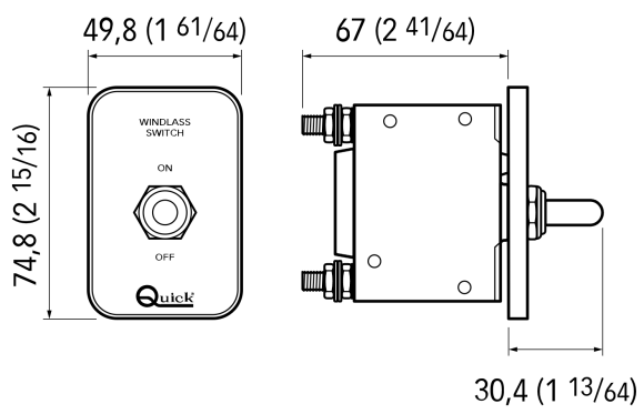 Автоматический предохранитель, 100А, Quick Автоматический предохранитель, 100А, Quick
