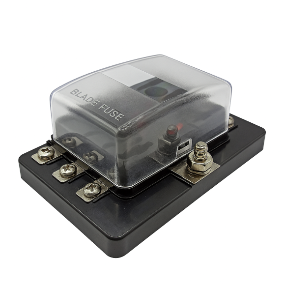 Блок предохранителей Skipper ножевой Винтовой зажим (М4), 6 цепей Блок предохранителей Skipper ножевой Винтовой зажим (М4), 6 цепей