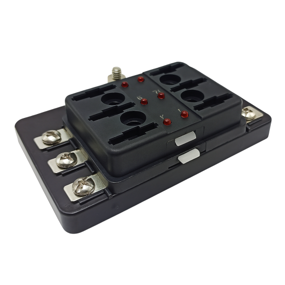 Блок предохранителей Skipper ножевой Винтовой зажим (М4), 6 цепей Блок предохранителей Skipper ножевой Винтовой зажим (М4), 6 цепей