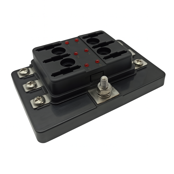 Блок предохранителей Skipper ножевой Винтовой зажим (М4), 6 цепей