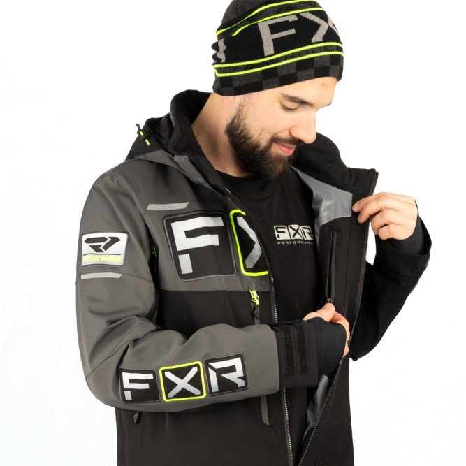 Комбинезон FXR Maverick без утеплителя Black/Charcoal/Hi Vis, S