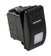 Переключатель трехпозиционный (ON)-OFF-ON 12 В/20А 7Р с подсветкой