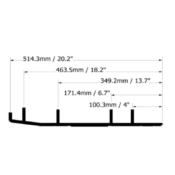 Конек лыжи Arctic Cat (комплект 2шт) A-04-0-4-130 Конек лыжи Arctic Cat (комплект 2шт) A-04-0-4-130
