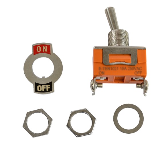 Тумблер двухпозиционный ON-OFF 12 В/6А 2P