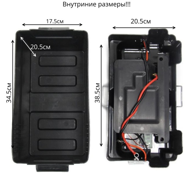 Короб для АБ с панелью индикации и автоматическим выключателем 460х260х330