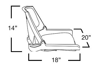 Кресло складное мягкое TRAVELER, цвет серый/черный