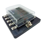 Блок предохранителей Skipper ножевой Винтовой зажим (М4), 10 цепей Блок предохранителей Skipper ножевой Винтовой зажим (М4), 10 цепей