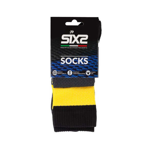 Носки SIXS LONG RACING Dark Grey/Yelow Tour, 36/39, Артикул: LORA--I-GRGI Носки SIXS LONG RACING Dark Grey/Yelow Tour, 36/39, Артикул: LORA--I-GRGI