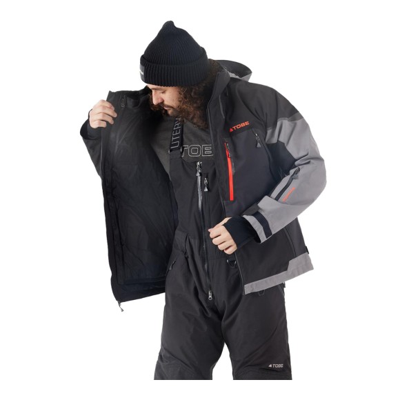 Куртка Tobe Contego 3-в-1 с утеплителем Steel Gray, 2XL