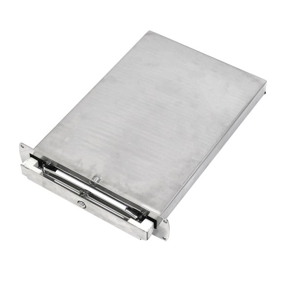 Трап телескопический SUNFINE выдвижной с фиксатором, 3 белые ступени