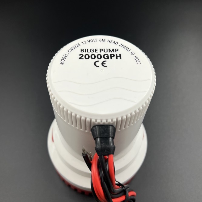Помпа осушительная 2000GPH (12V) (7570 л/ч) (PREMARINE)