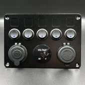 Панель управления(5 тумблеров вкл/выкл, вольтметр, прикуриватель, USB)(PREMARINE)