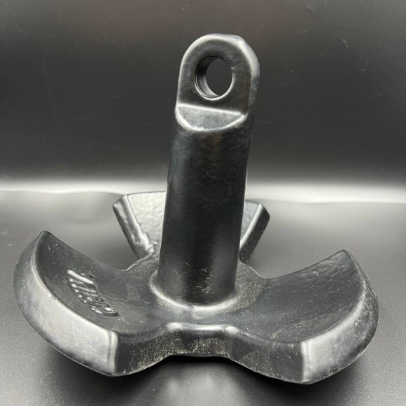 Якорь речной 3-х лепестковый (черный) с ПВХ покрытием 5.4кг (Allshine)