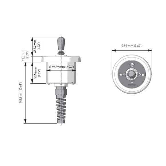 Пульт управления электромеханическими транцевыми плитами UFLEX Пульт управления электромеханическими транцевыми плитами UFLEX