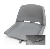 Кресло пластиковое серое, уценённое