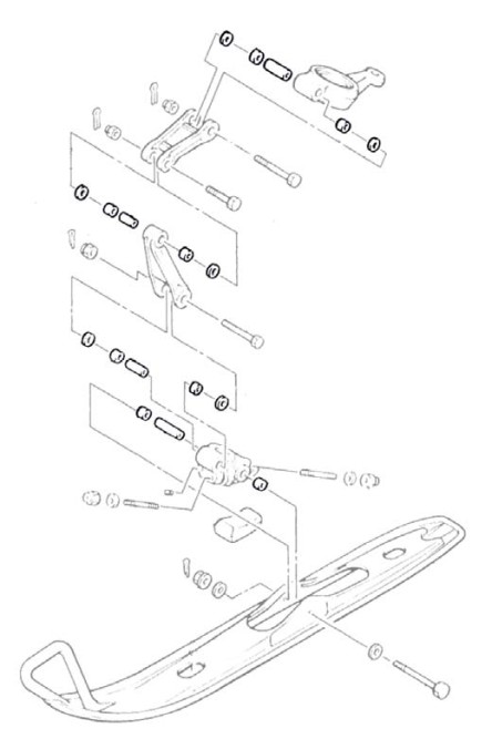 Ремкомплект передней подвески Yamaha 08-4300