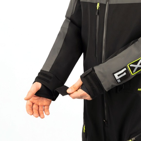 Комбинезон FXR Maverick без утеплителя Black/Charcoal/Hi Vis, XL