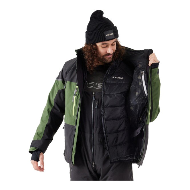 Куртка Tobe Contego 3-в-1 с утеплителем Dark Forest, XL