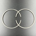 Кольца поршневые, Комплект верхних колец на 2 поршня Tohatsu M40C (STD) (Osaka)