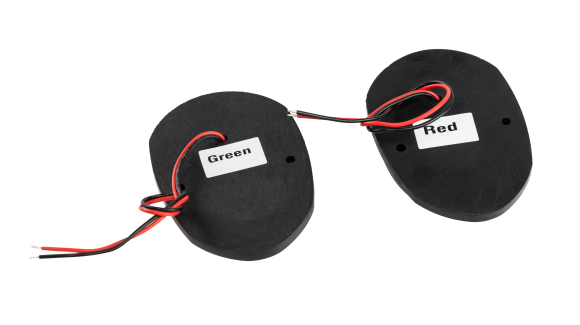 Огни ходовые светодиодные, черный корпус, комплект