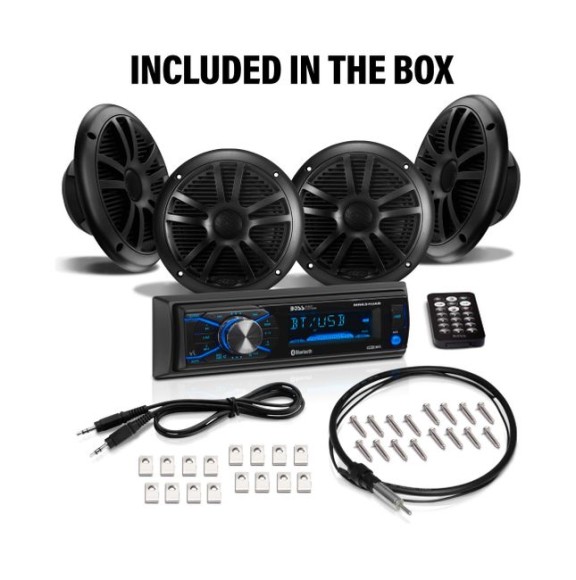 Морская аудиосистема BOSS MCBK634B.64 (комплект4) Морская аудиосистема BOSS MCBK634B.64 (комплект4)