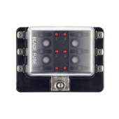 Блок предохранителей Skipper ножевой Быстрый зажим (0.25 дюйма), 6 цепей Блок предохранителей Skipper ножевой Быстрый зажим (0.25 дюйма), 6 цепей