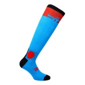 Носки SIXS LONG RACING Turquoise/Red, 44/47
