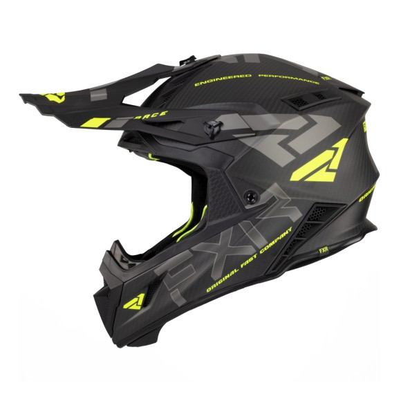 Шлем FXR Helium Carbon Hi Vis/Charcoalcoalcoal, S