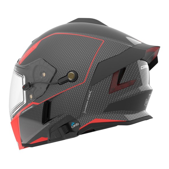 Шлем 509 Delta V Carbon Commander с подогревом Racing Red, MD