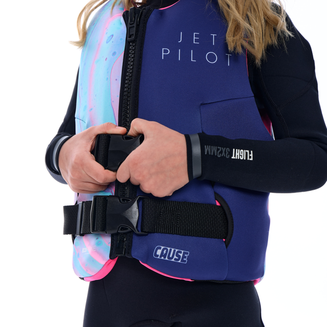 Детский спасательный жилет JetPilot Girls Cause F/E Youth Eco Vest L50s Fair Floss, 140