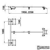 Тележка подкатная для снегохода