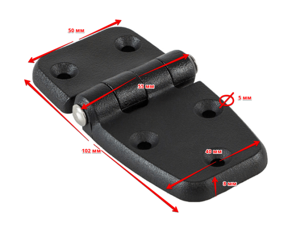 Петля пластиковая 100х50х15,5 мм Петля пластиковая 100х50х15,5 мм