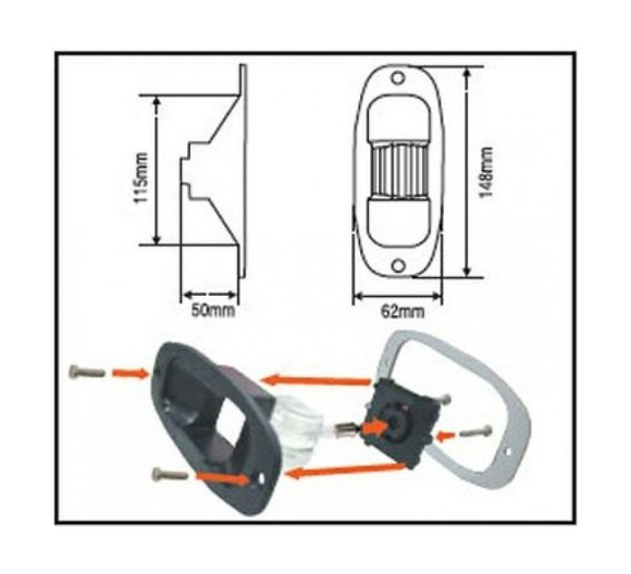Огонь кормовой врезной Lalizas Eye 7