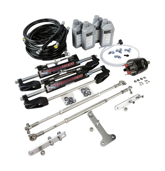 Гидравлическая система рулевого управления для 3-моторов 300 л.с (TBE-8096, 800-966 мм), Sea First Гидравлическая система рулевого управления для 3-моторов 300 л.с (TBE-8096, 800-966 мм), Sea First