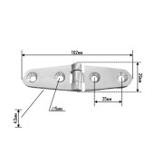 Петля узкая 102х26х4,5мм SUNFINE