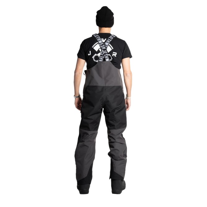Полукомбинезон Jethwear Treeline Bib с утеплителем Black/Grey/Red, S