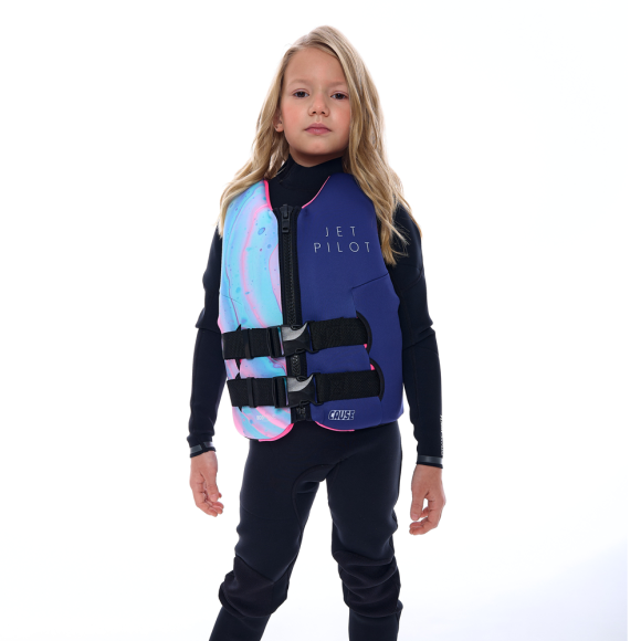 Детский спасательный жилет JetPilot Girls Cause F/E Youth Eco Vest L50s Fair Floss, 165 Детский спасательный жилет JetPilot Girls Cause F/E Youth Eco Vest L50s Fair Floss, 165