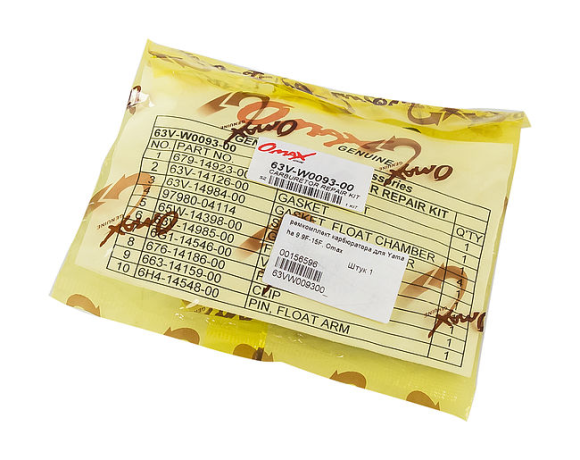 Ремкомплект карбюратора для Yamaha 9.9F-15F, Omax