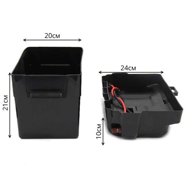Короб для АБ с панелью индикации и USB зарядкой на два порта 460x255x300