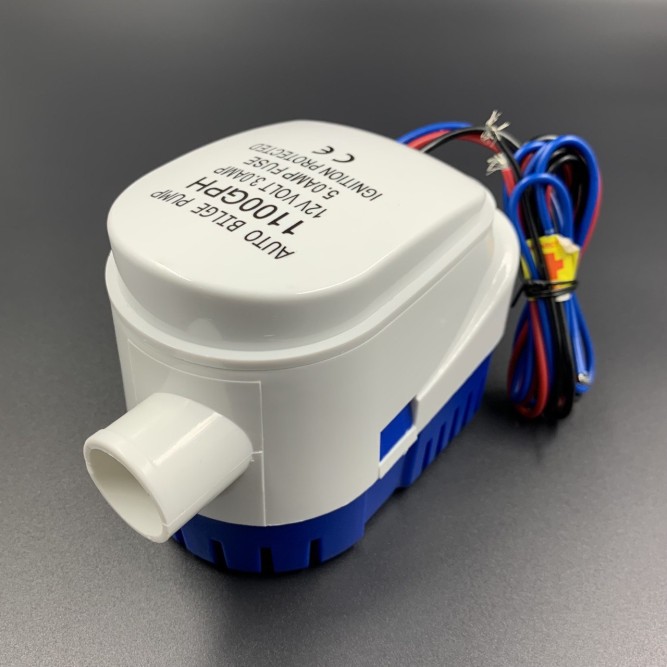 Помпа осушительная автоматическая 1100GPH (12V) (4163,5 л/ч) (PREMARINE)