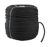 Веревка якорная 3-прядная d12мм, L150м, черный, Marine Rocket Веревка якорная 3-прядная d12мм, L150м, черный, Marine Rocket
