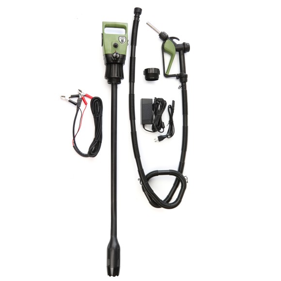 Насос Dukshin для перекачки топлива электрический Производительность: 19л/мин, Длина заборного патрубка: 850-865 мм